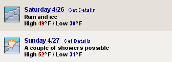 Rain and ice?