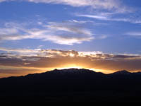 Sunset over the Oquirrh Mountains