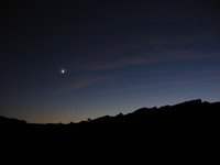 The moon over the San Rafael Reef